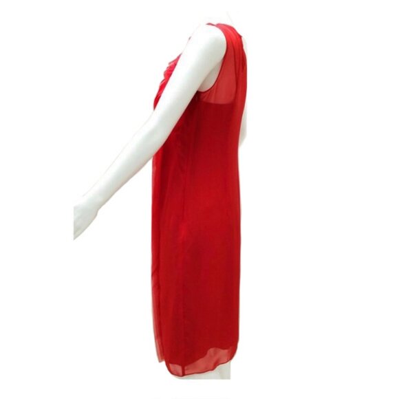 Akris Punto Red Shift Dress - Picture 5 of 10